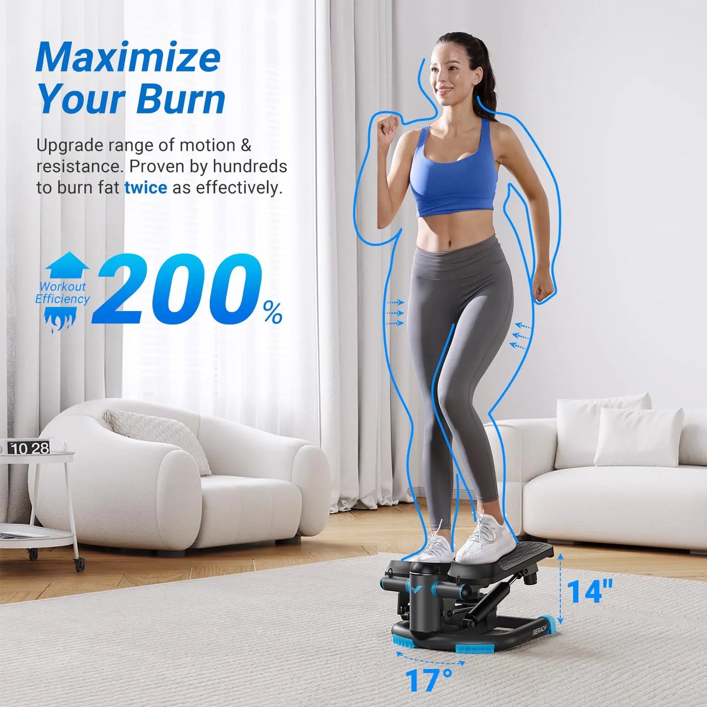Dual-Action Stepper With Resistance Bands