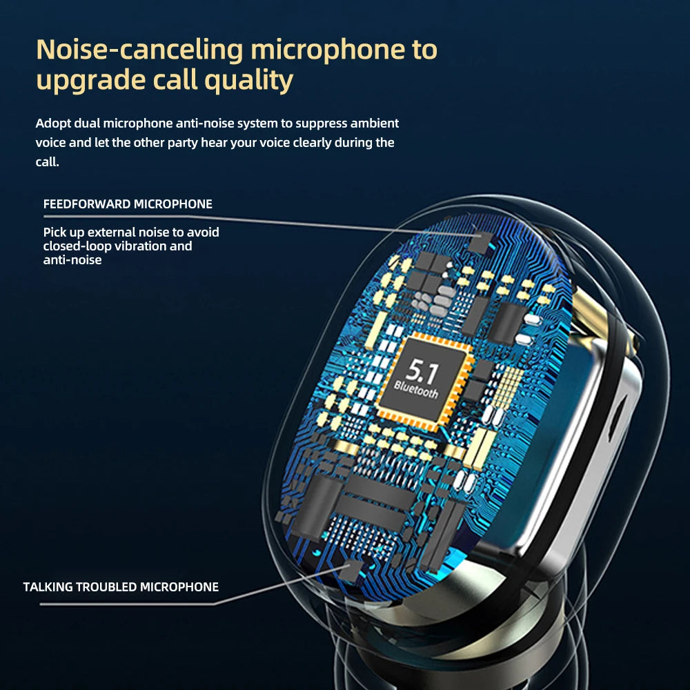 TWS A6S Waterproof Bluetooth Earphones