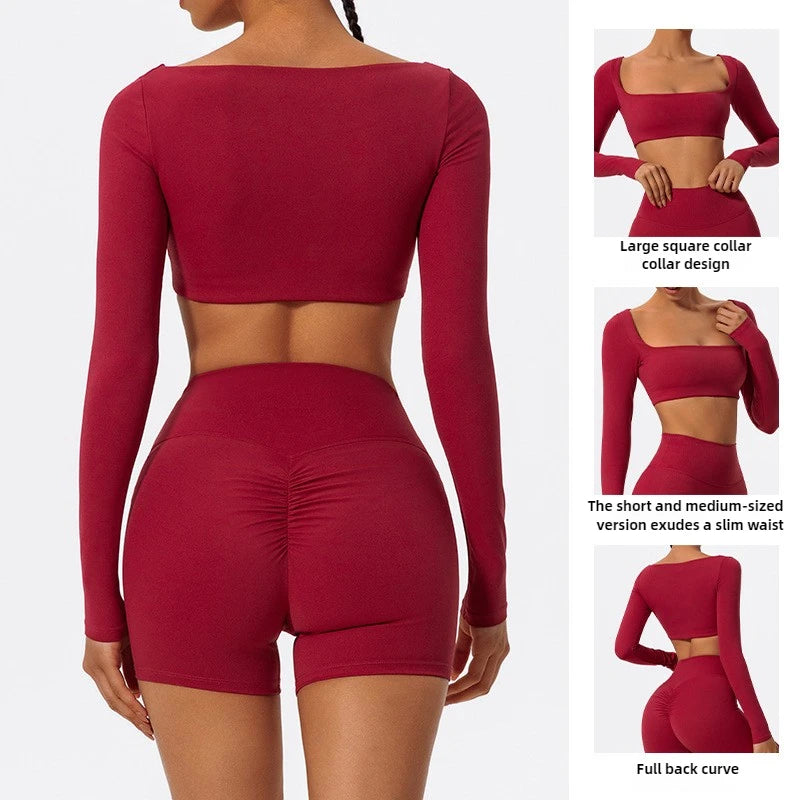 Seamless Long Sleeve Yoga Set