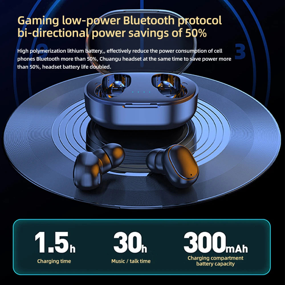 TWS A6S Waterproof Bluetooth Earphones