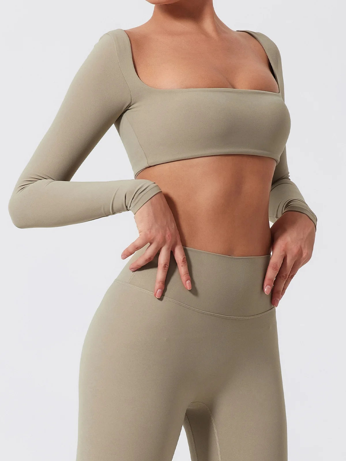 Seamless Long Sleeve Yoga Set