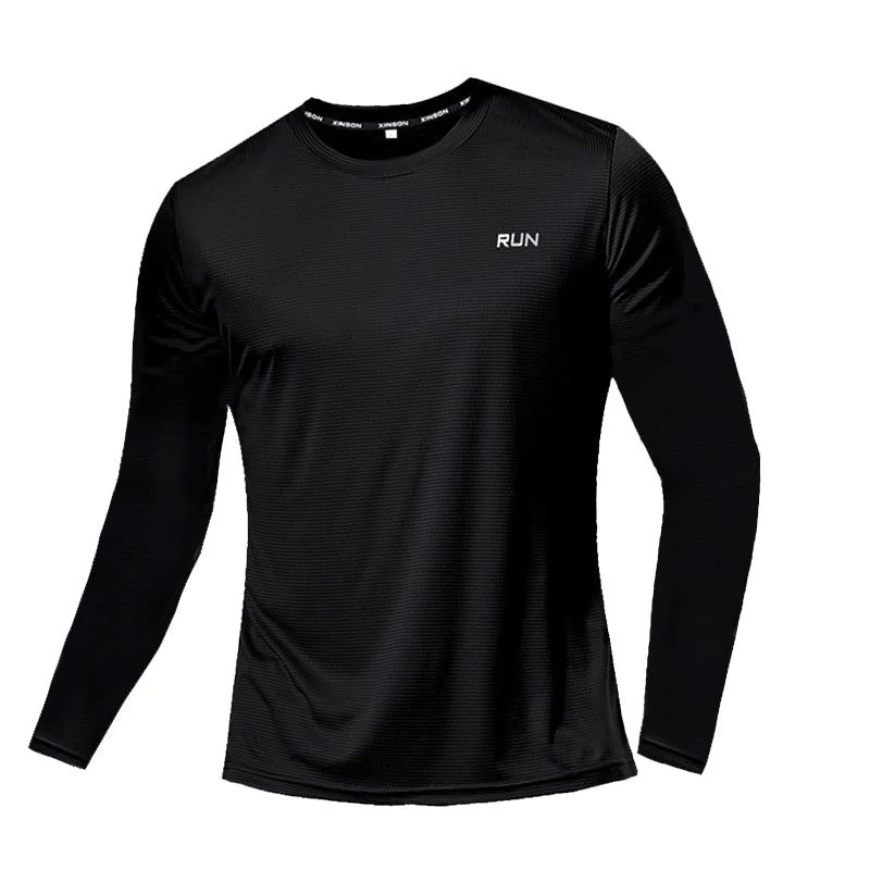 Black Quick Dry Running Shirt