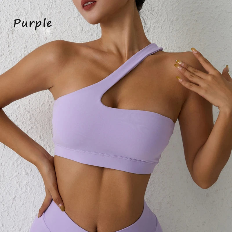 One-Shoulder Sports Bra