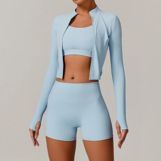 Women's Three Piece Yoga Set